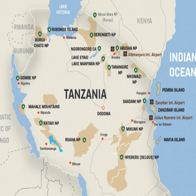 Tanzania Map